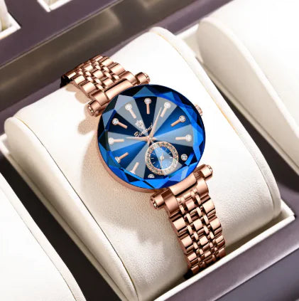 Diamond Steel Waterproof Watch