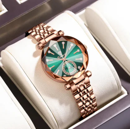 Diamond Steel Waterproof Watch