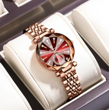 Diamond Steel Waterproof Watch