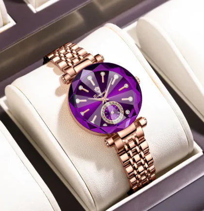 Diamond Steel Waterproof Watch