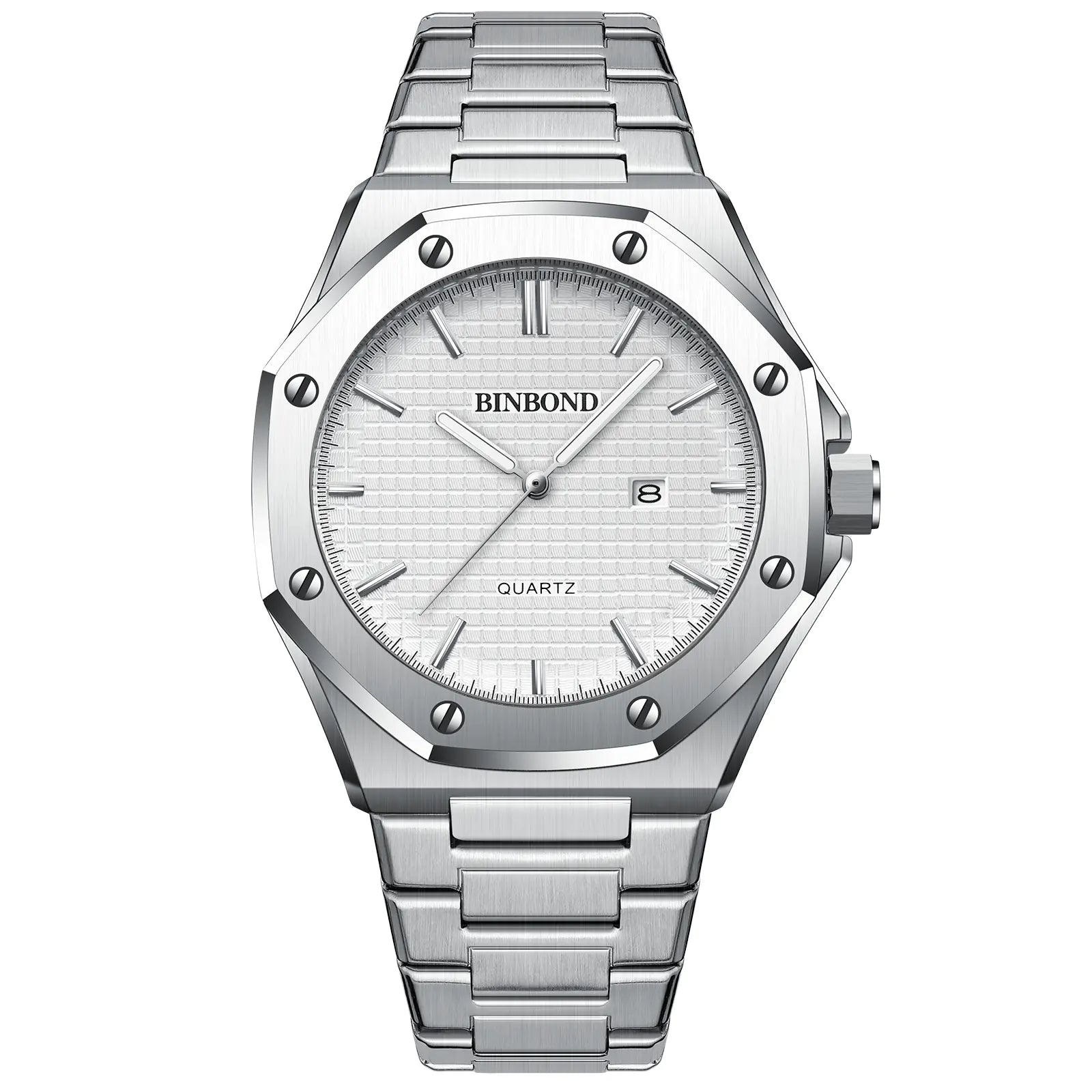 BINBOND Men's Multifunctional Quartz Steel Watch
